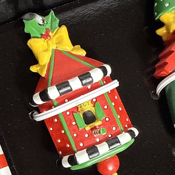 Vintage Mary Engelbreit Christmas Tree Ornaments Birdhouses Bird Theme Gift New - Picture 9 of 11